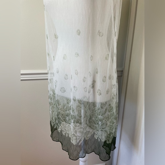 Sheer Green Gradient Mini Slip Dress P2P 18" - Picture 4 of 8